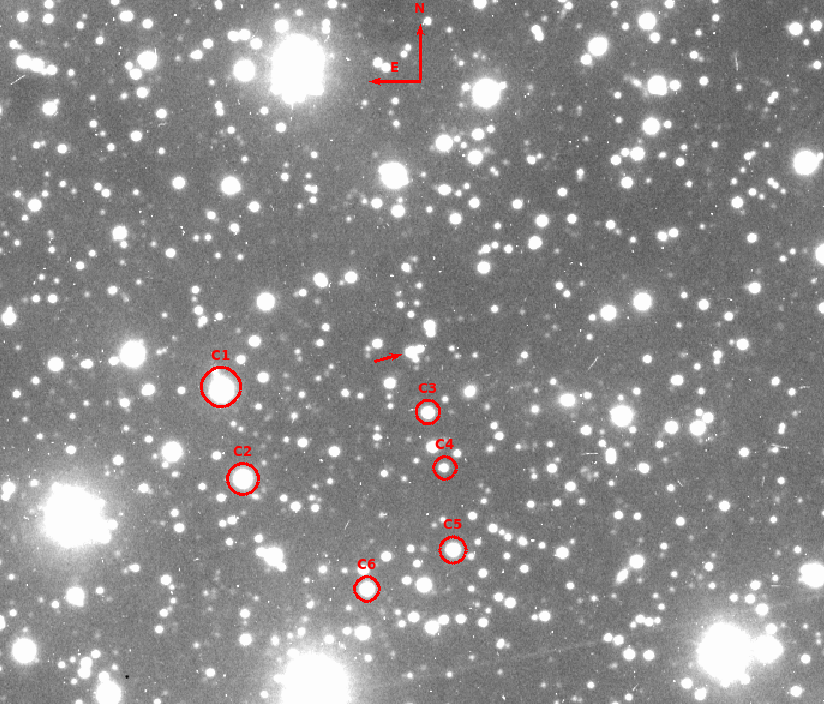 Comparison stars in the field of MAXI J1659-152