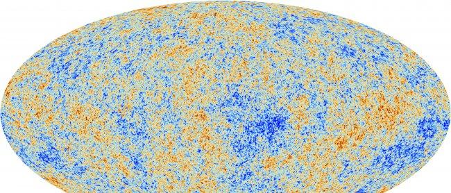 The anisotropies of the Cosmic Microwave Background (CMB) as observed by Planck. Credit: ESA, Planck Collaboration.