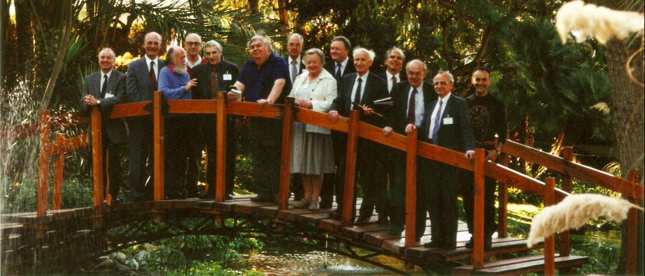 Grandes maestros de la Astrofísica en el encuentro “Key Problems in Astronomy”, celebrado en 1995 en Tenerife. 