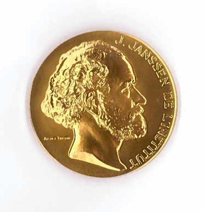 PRIX JULES JANSSEN engraved bronze medal PRIX.