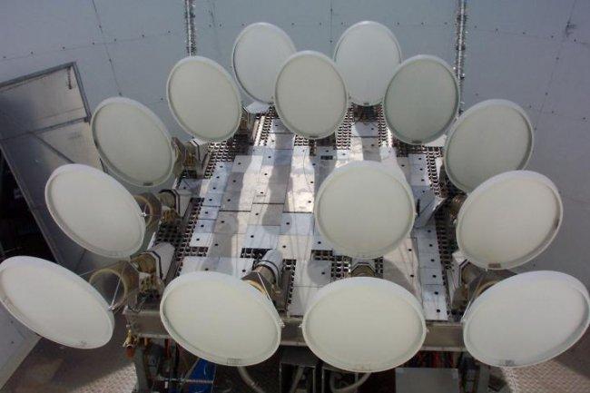 The VSA interferometre in Super-Extended Configuration. Credit: Instituto de Astrofísica de Canarias (IAC).