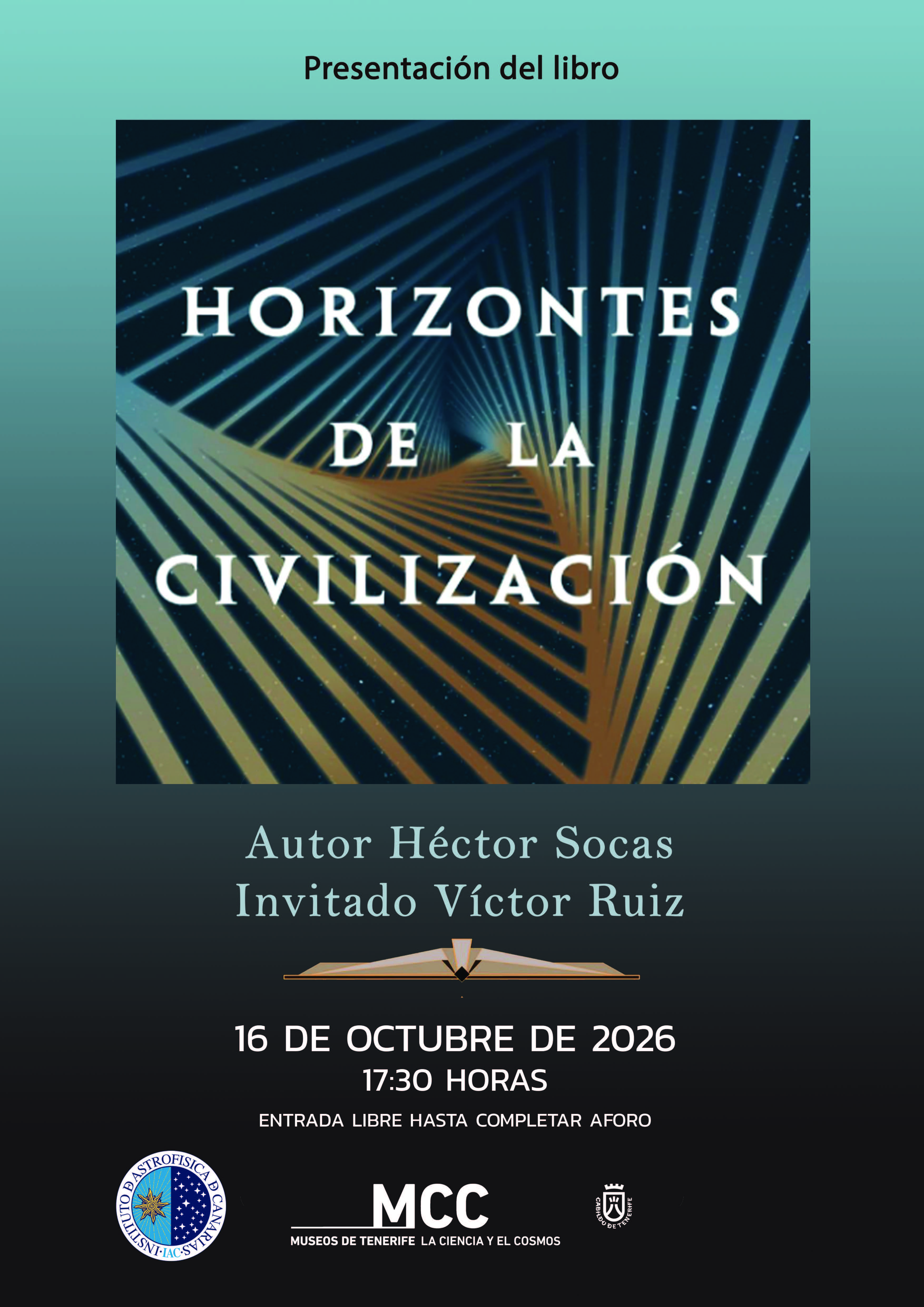 Cartel de la presentación del libro