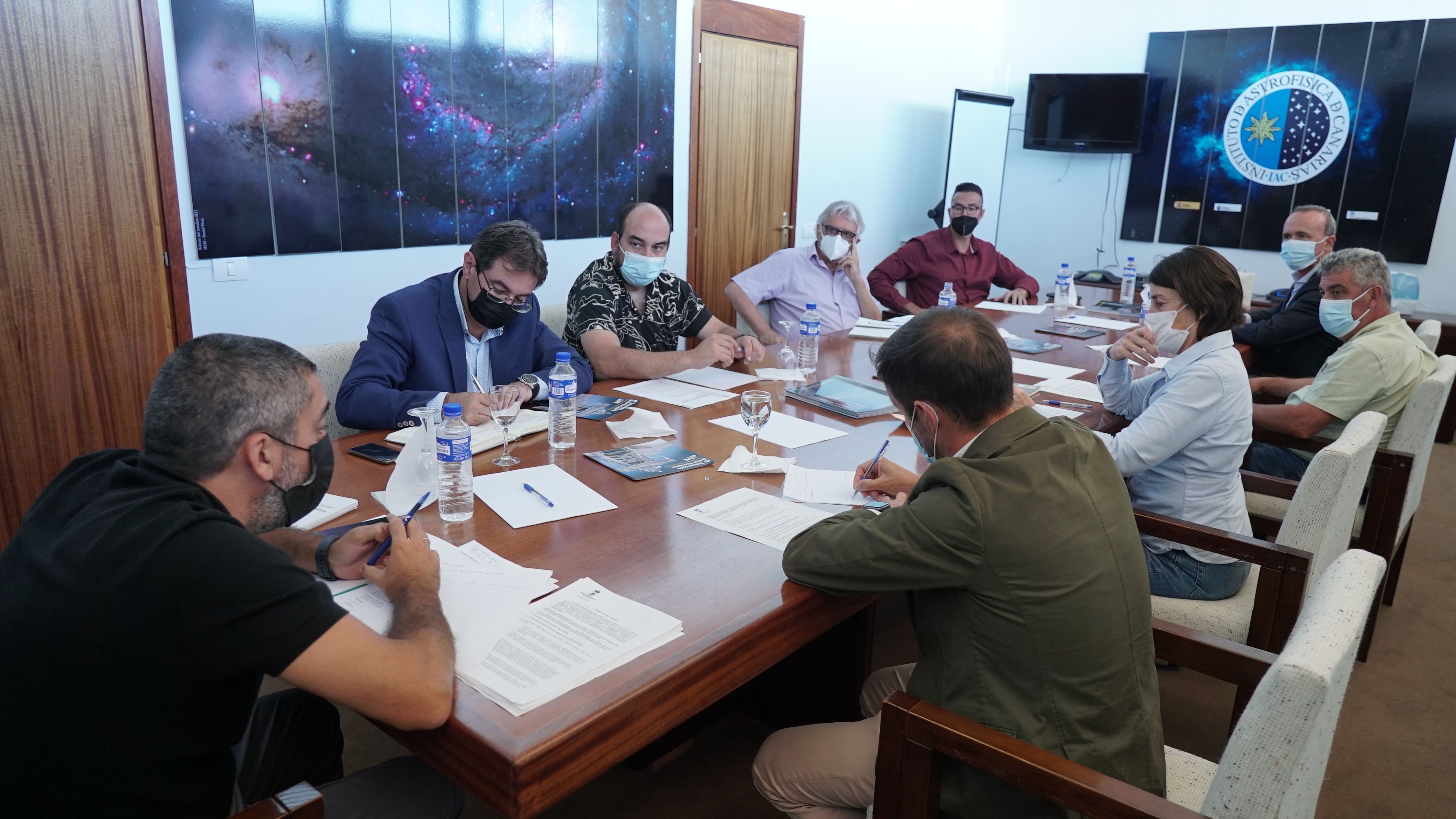 Reunión del Comité Rector en el Roque de los Muchachos. Crédito: Iván Jiménez (IAC)
