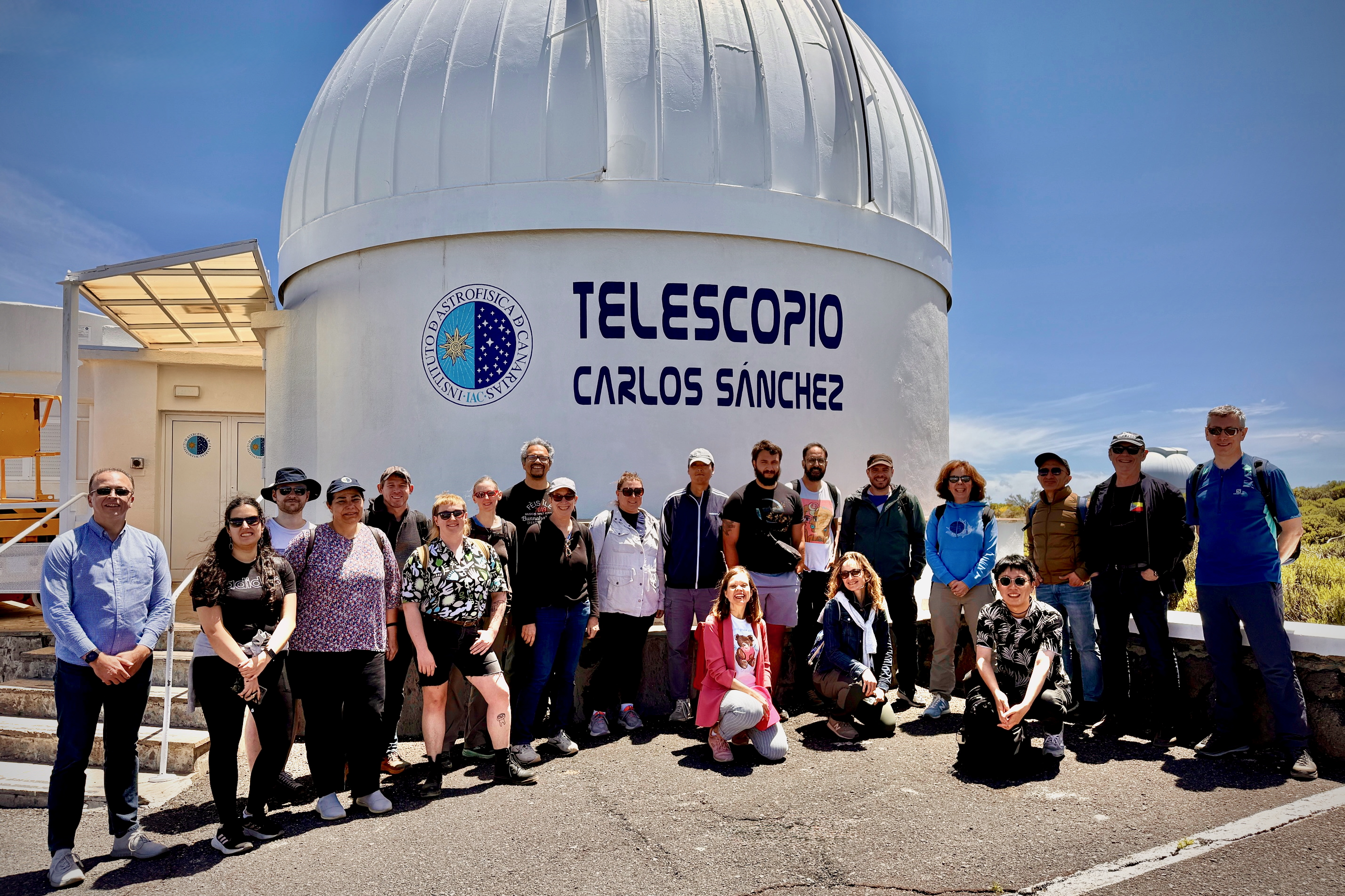 Asistentes a la reunión de la colaboración GATOS en el Observatorio del Teide (Tenerife)