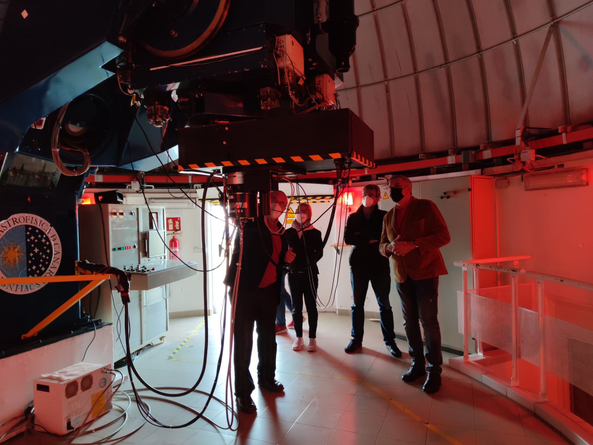 Visit of the ULPGC representatives to the Teide Observatory. Credit: IAC.