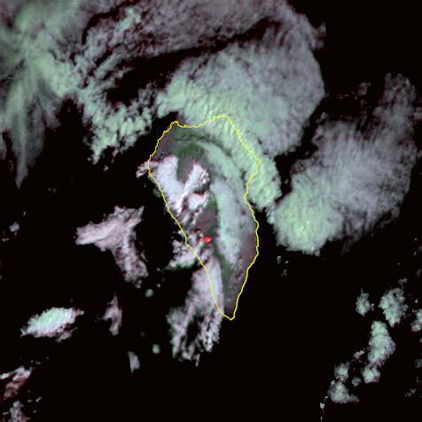 La Palma taken with the DRAGO camera from orbit