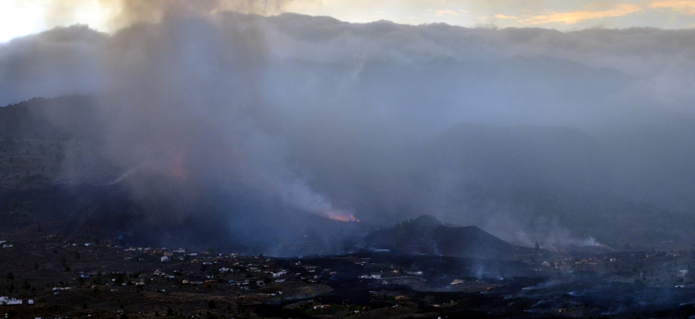 Imagen visible volcán La Palma