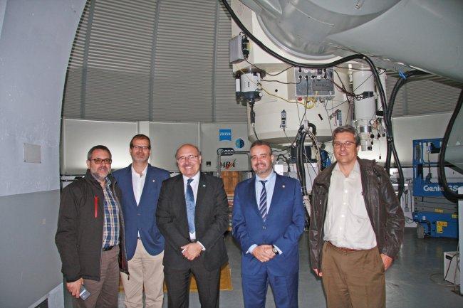 The Rector and the Vice-rector of Research of the University of Las Palmas de Gran Canaria visit the IAC and the Observatorio del Teide