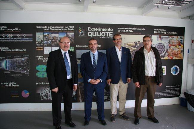 El rector y vicerrector de investigación de la ULPGC visitan el IAC y el Observatorio del Teide