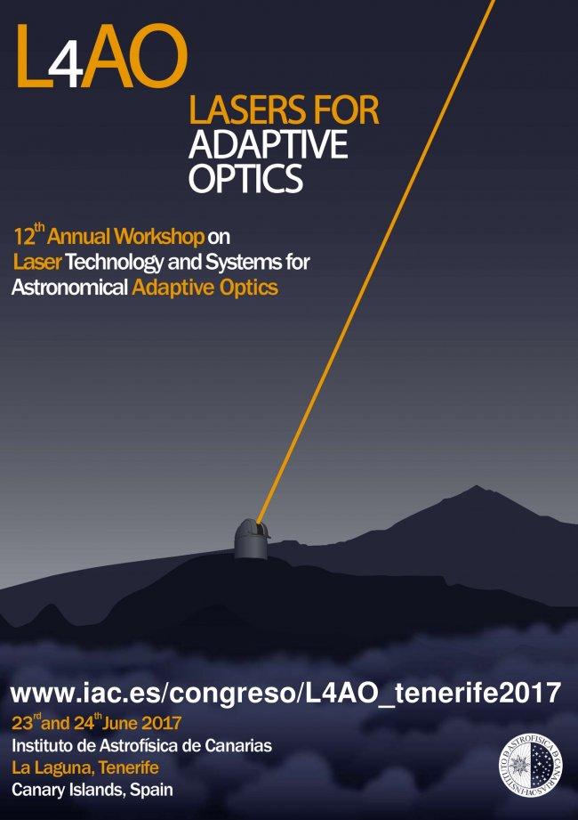 "12th Annual Workshop on Laser Technology and Systems for Astronomical Adaptive Optics" begins tomorrow
