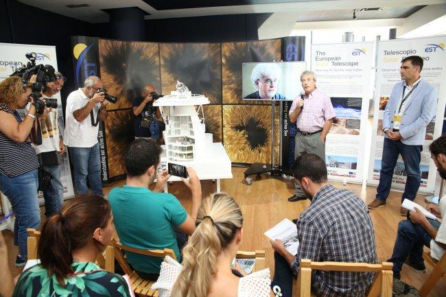 Presentación de la maqueta del Telescopio Solar Europeo en el Museo Elder de Las Palmas