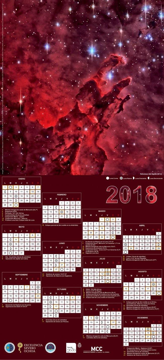 Calendario astronómico 2018