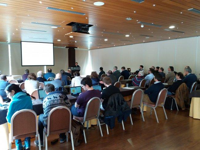 The members of the group which is developing the HARMONI instrument for the European supertelescope ELT meet in Tenerife.