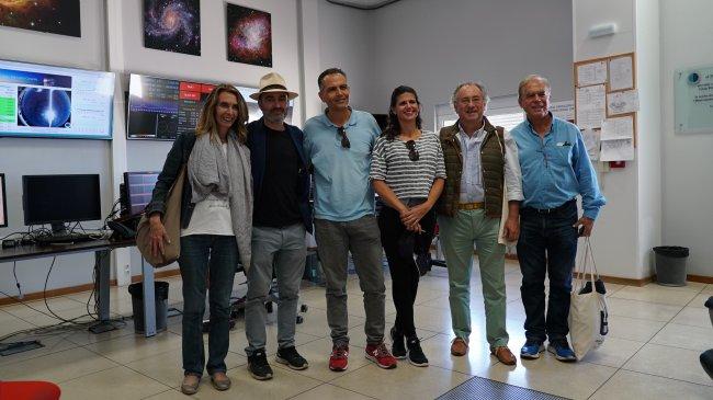 Estrellas de la literatura ‘tocan el cielo’ en el Observatorio de La Palma