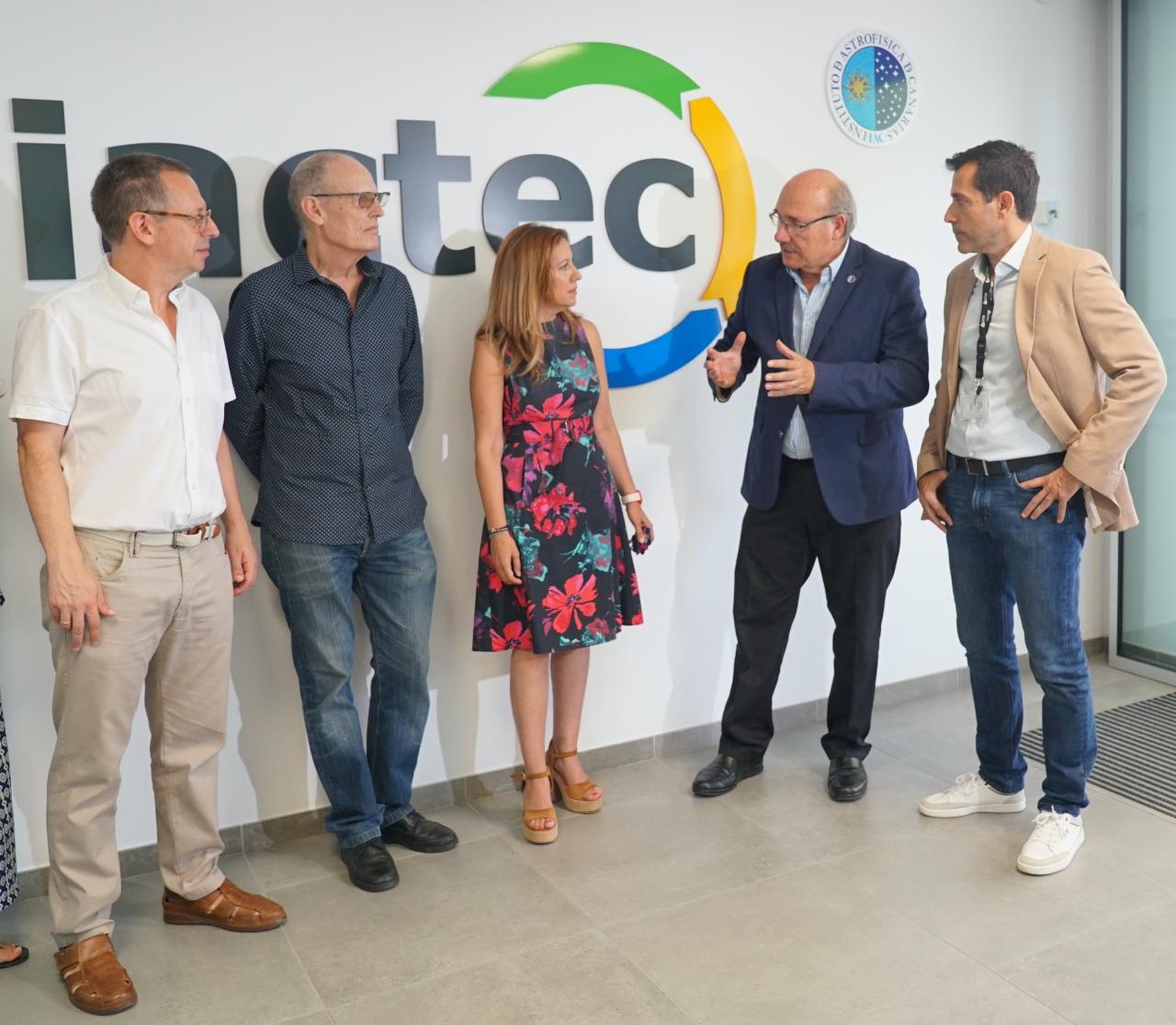 Representantes del IAC y el Cabildo de Tenerife en IACTEC