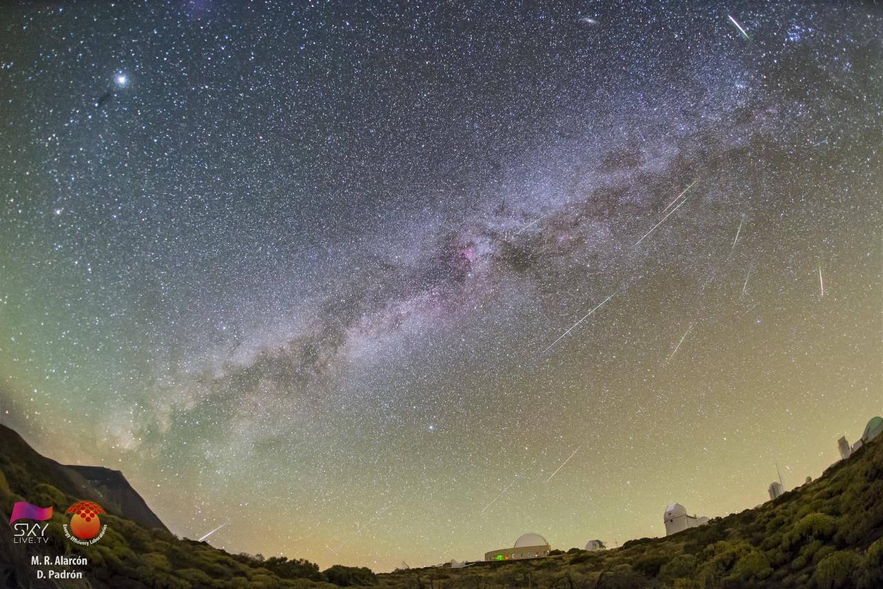 Perseidas desde el Observatorio del Teide