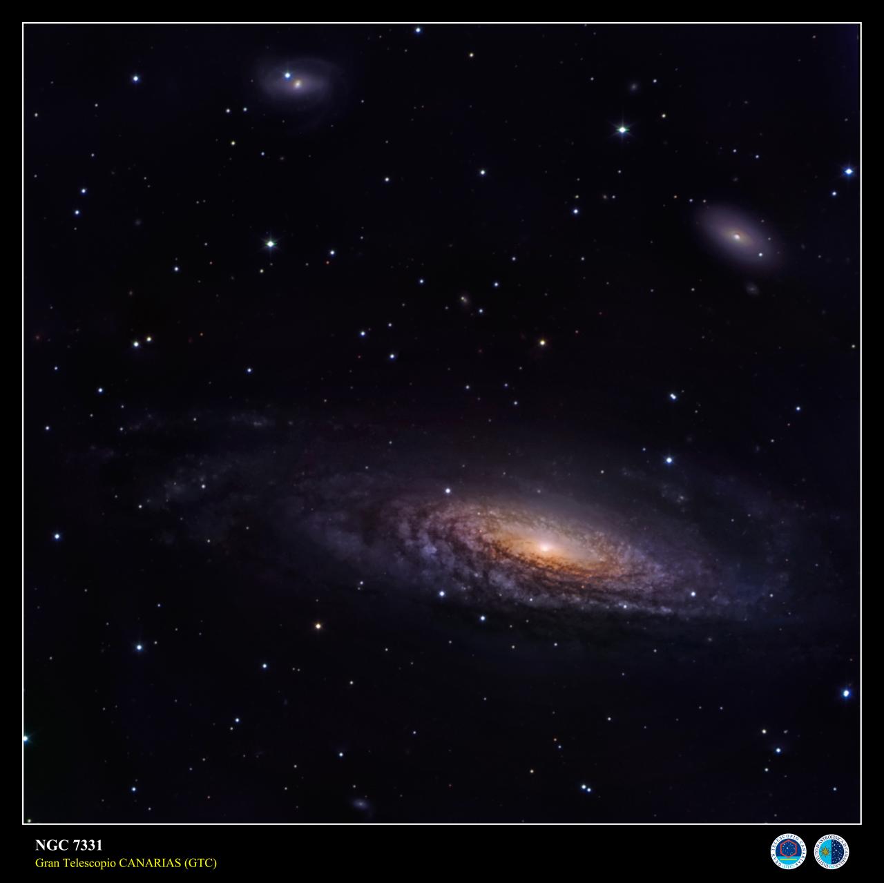 Unbarred spiral galaxy NGC 7331