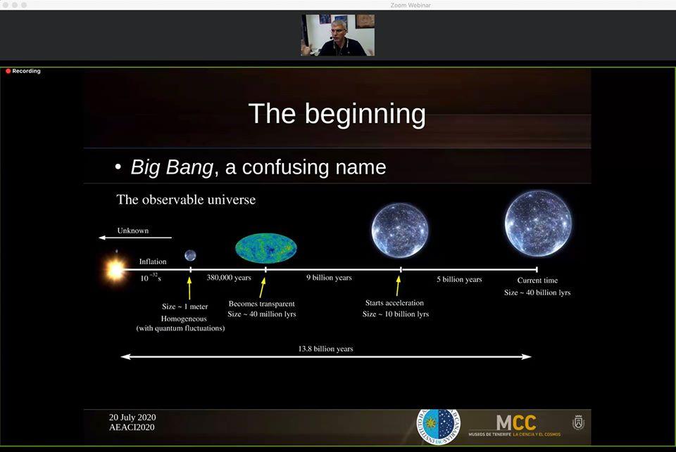 Charla "Introduction to Astronomy" por Héctor Socas en el curso "Astronomy Education Adventure in the Canary Islands 2020"