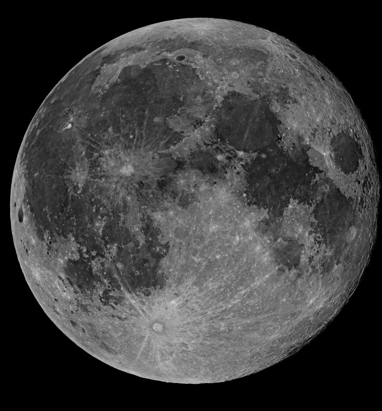 Imagen de la Luna a toda resolución 33,5 MB