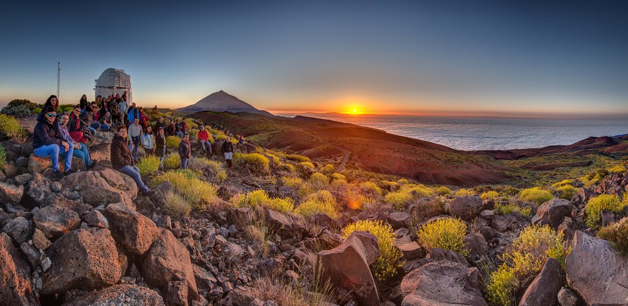 Puesta de Sol en el Observatorio del Teide