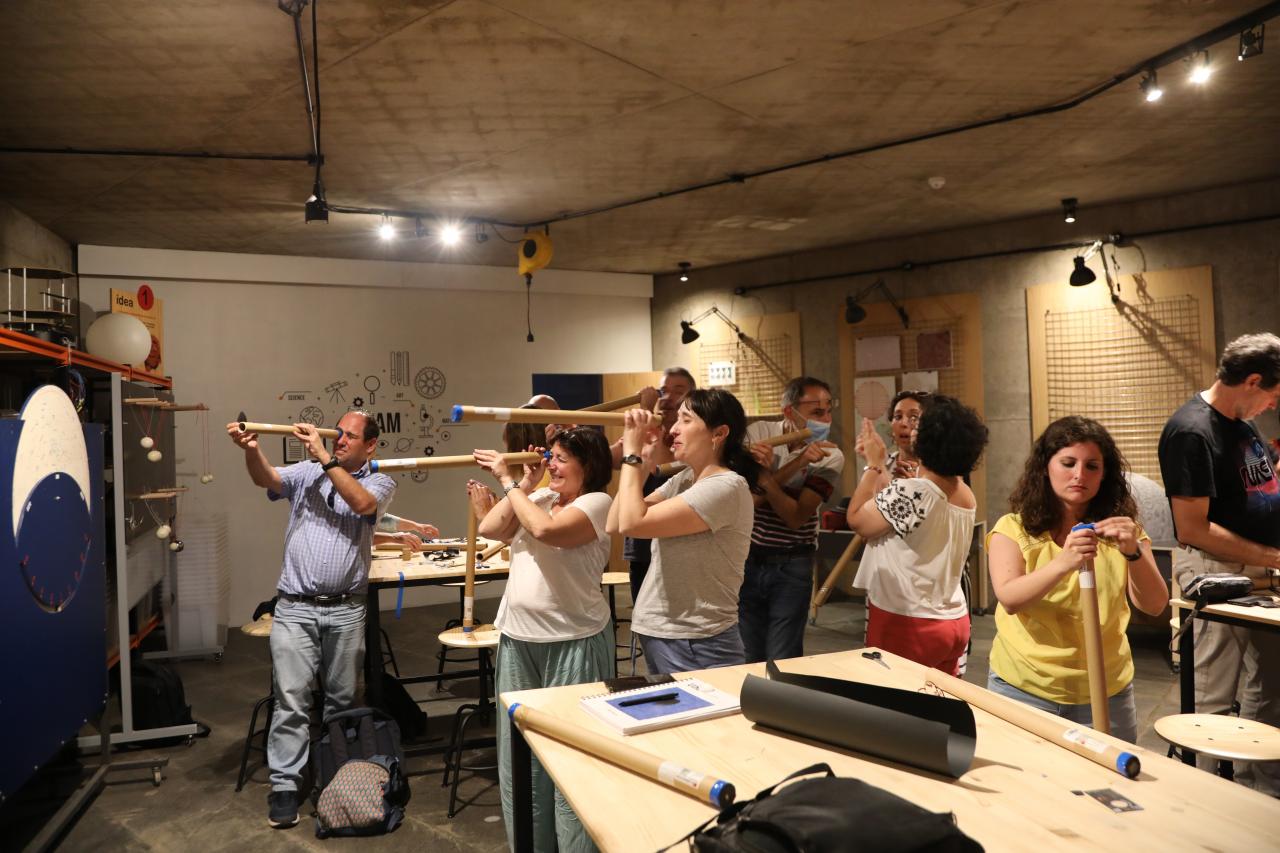 Profesores durante uno de los talleres en el MCC