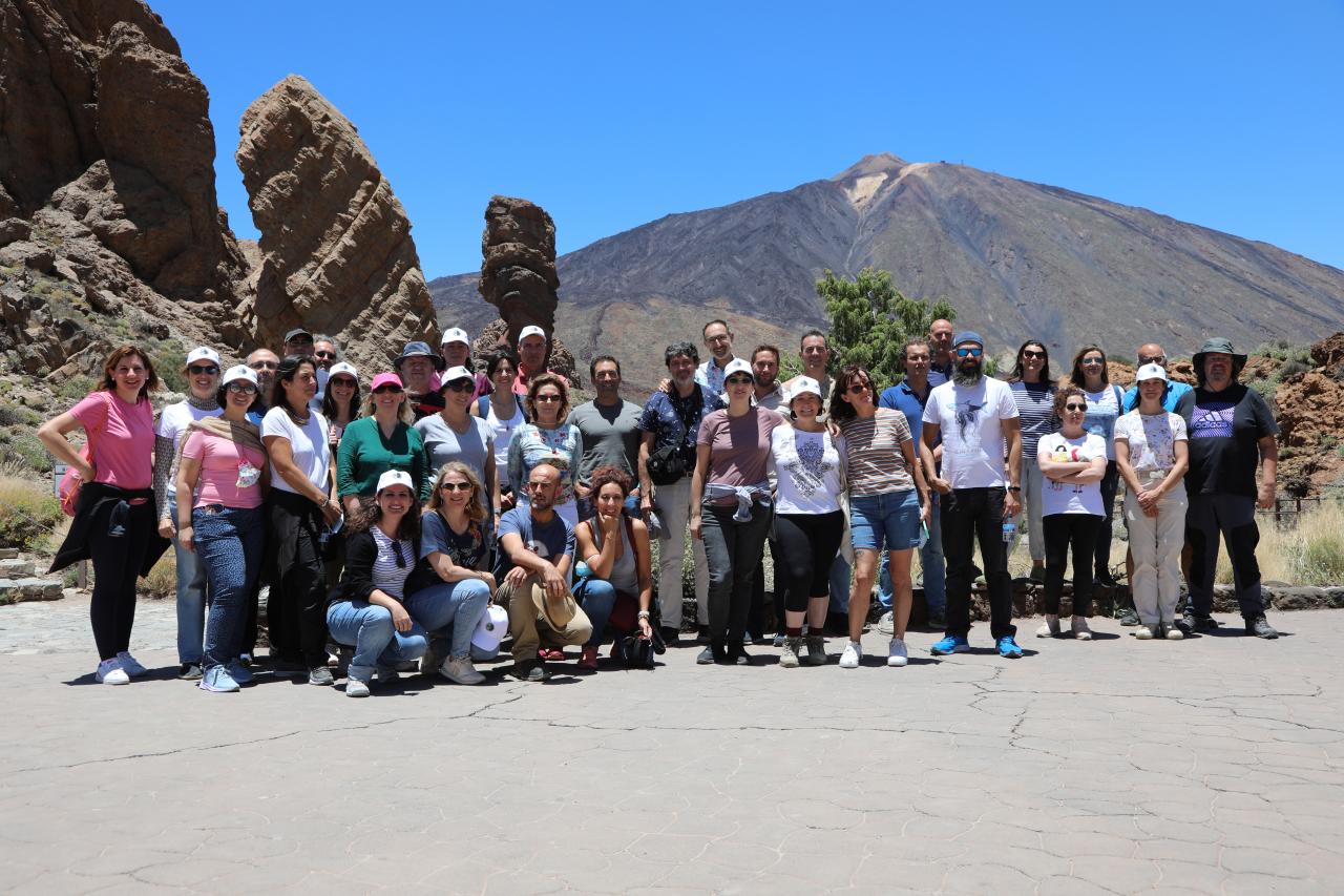 Profesores en los Roques de García