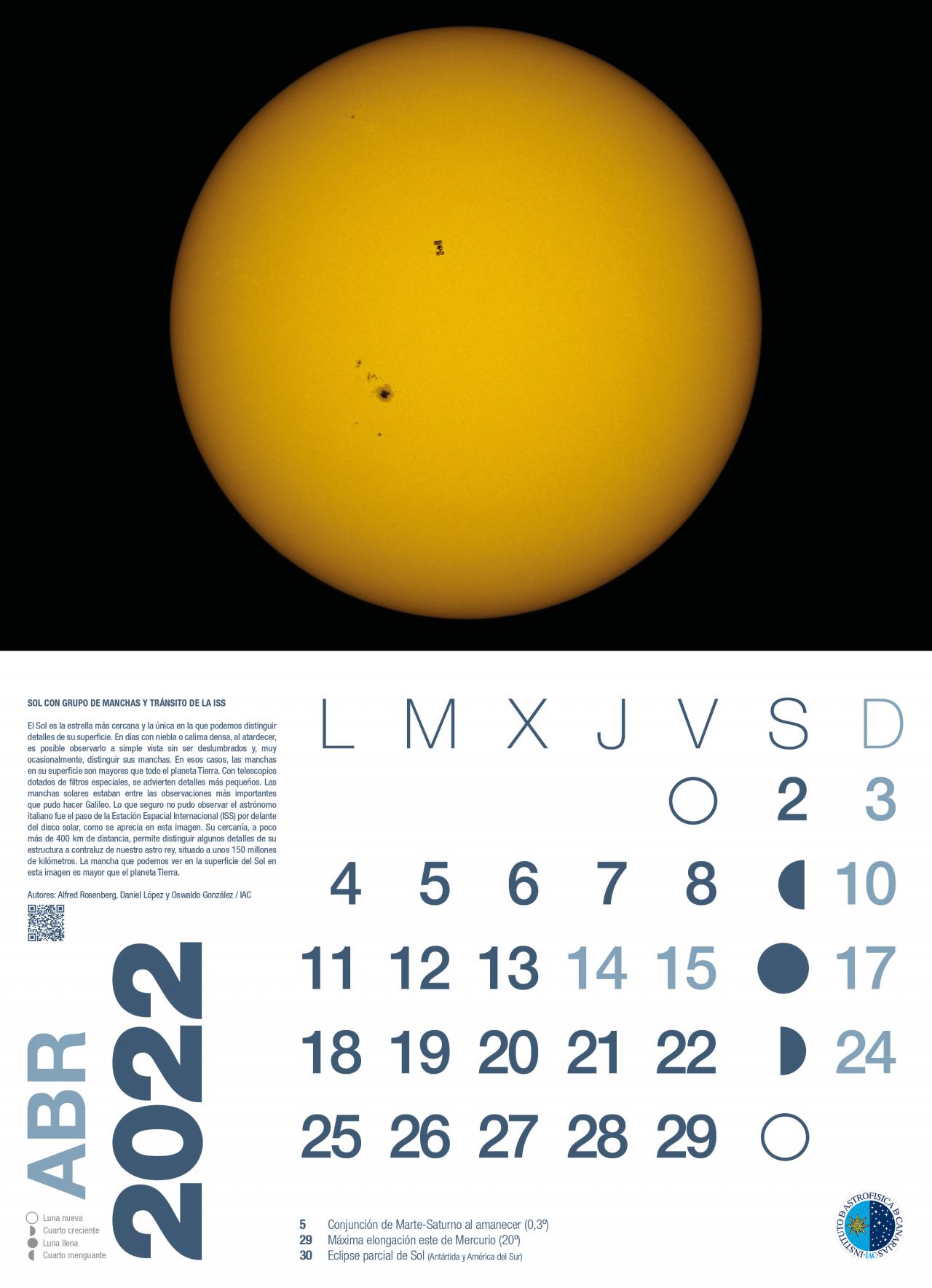 Astronomical calendar 2022