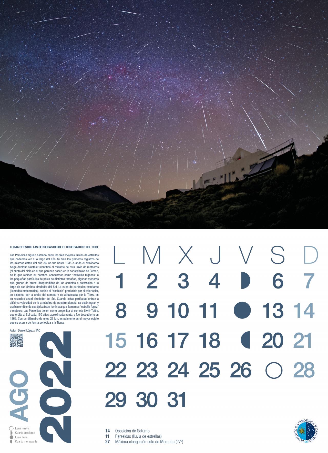 Astronomical calendar 2022