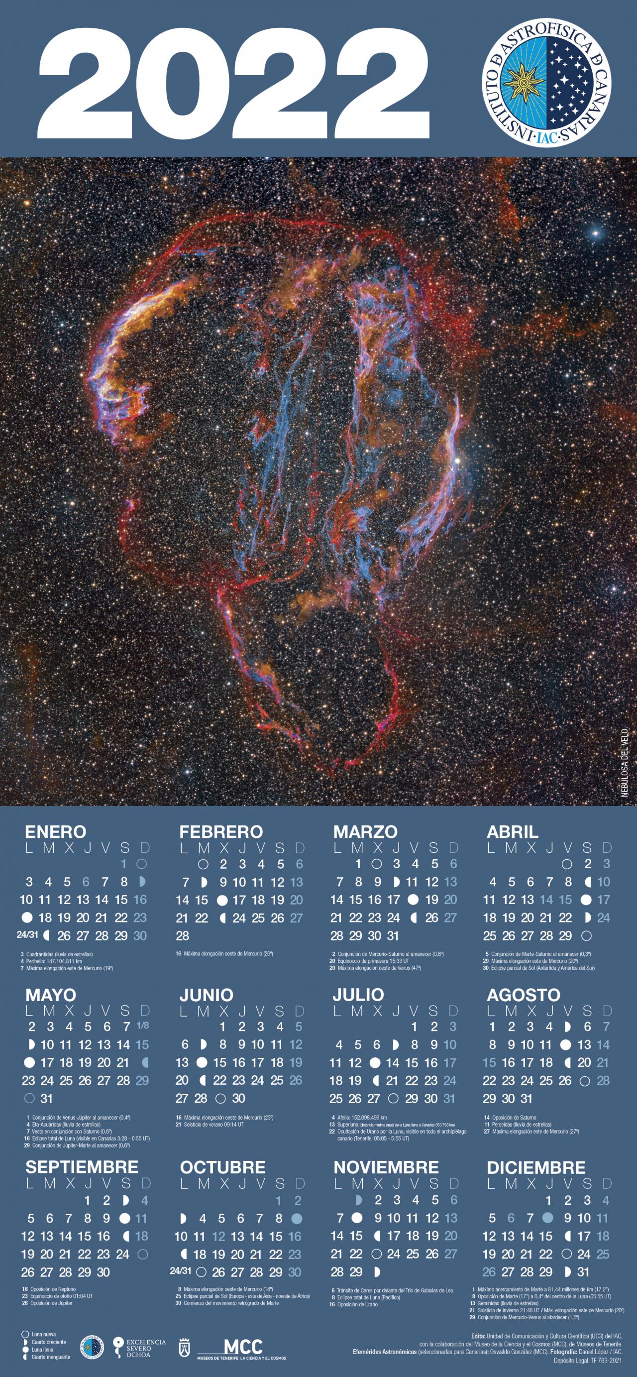 Astronomical calendar 2022