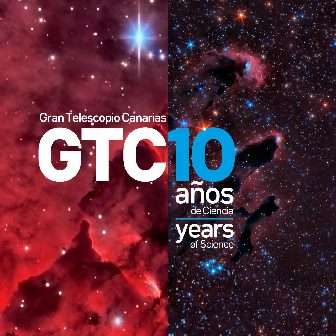 Portada folleto "Gran Telescopio Canarias: 10 años de Ciencia"