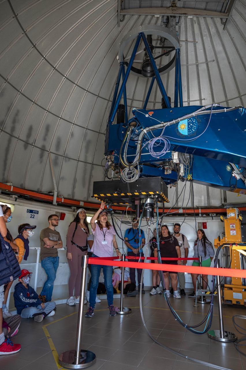 Inside the IAC80 dome