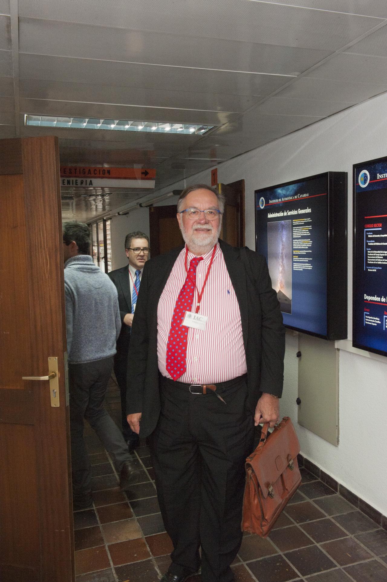 Günter Koch before the round table on January 2018