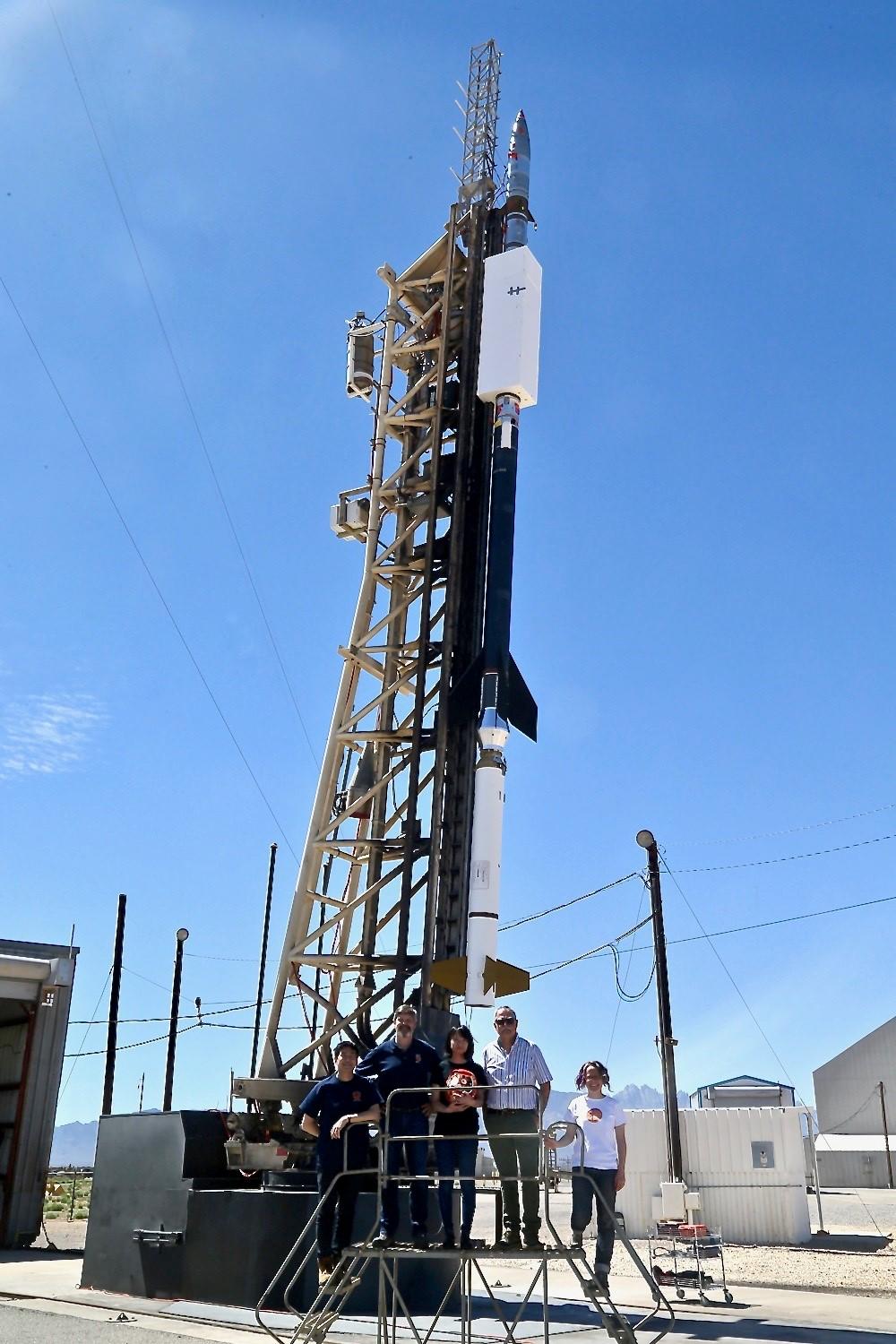 Joten Okamoto, David McKenzie, Ryohko Ishikawa, Javier Trujillo Bueno and Laurel Rachmeler. Credit: US Army, White Sands Missile Range.