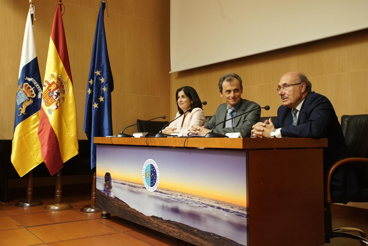 Rueda de prensa tras el Consejo Rector del IAC