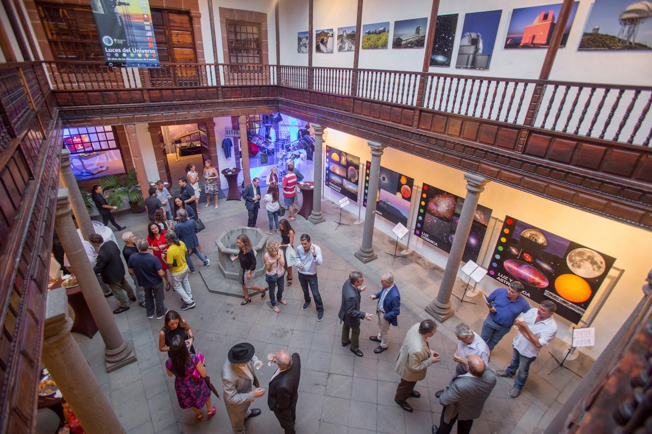 A moment of the opening of the exhibition.