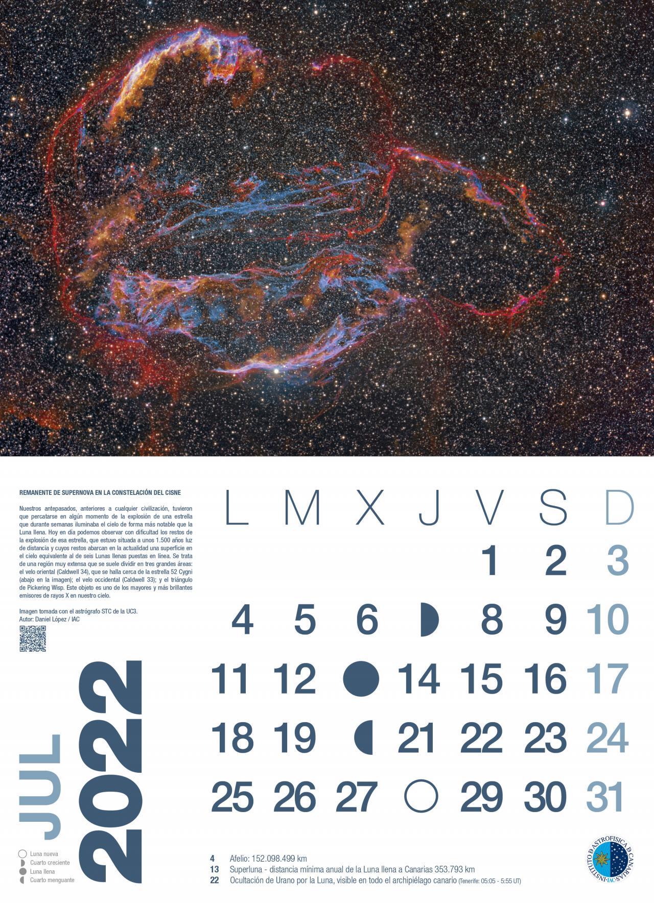 Astronomical calendar 2022