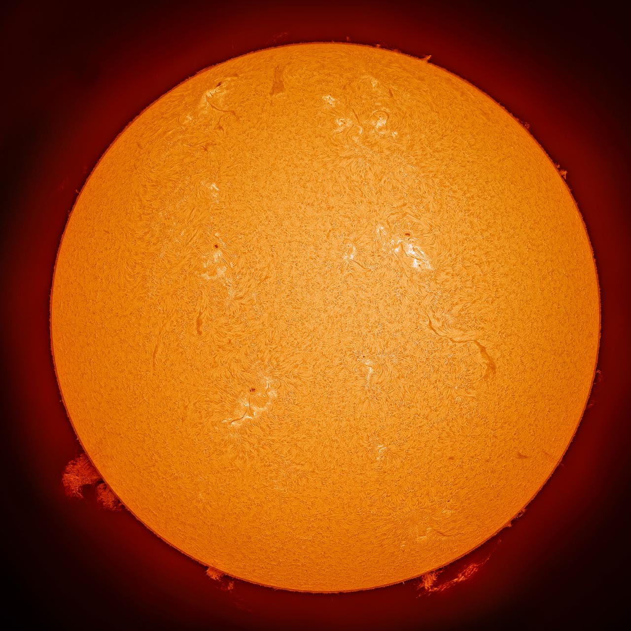 Sol H alpha 24 junio