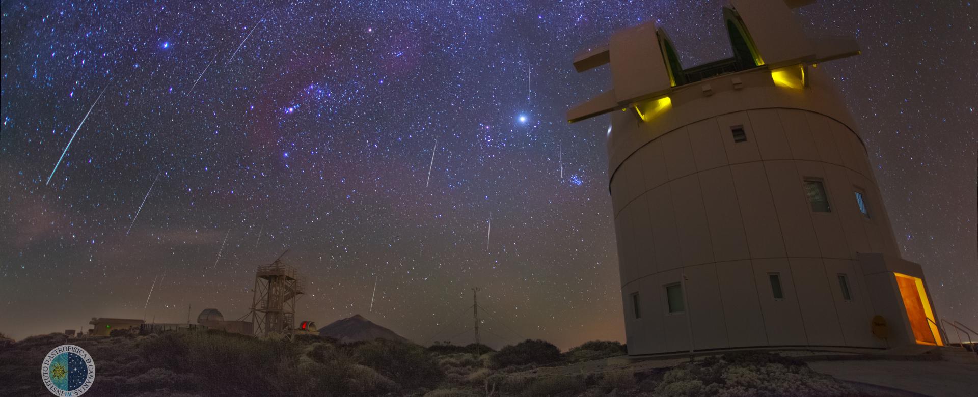 Geminids on the Teide Observatory Geminids on the Teide Observatory