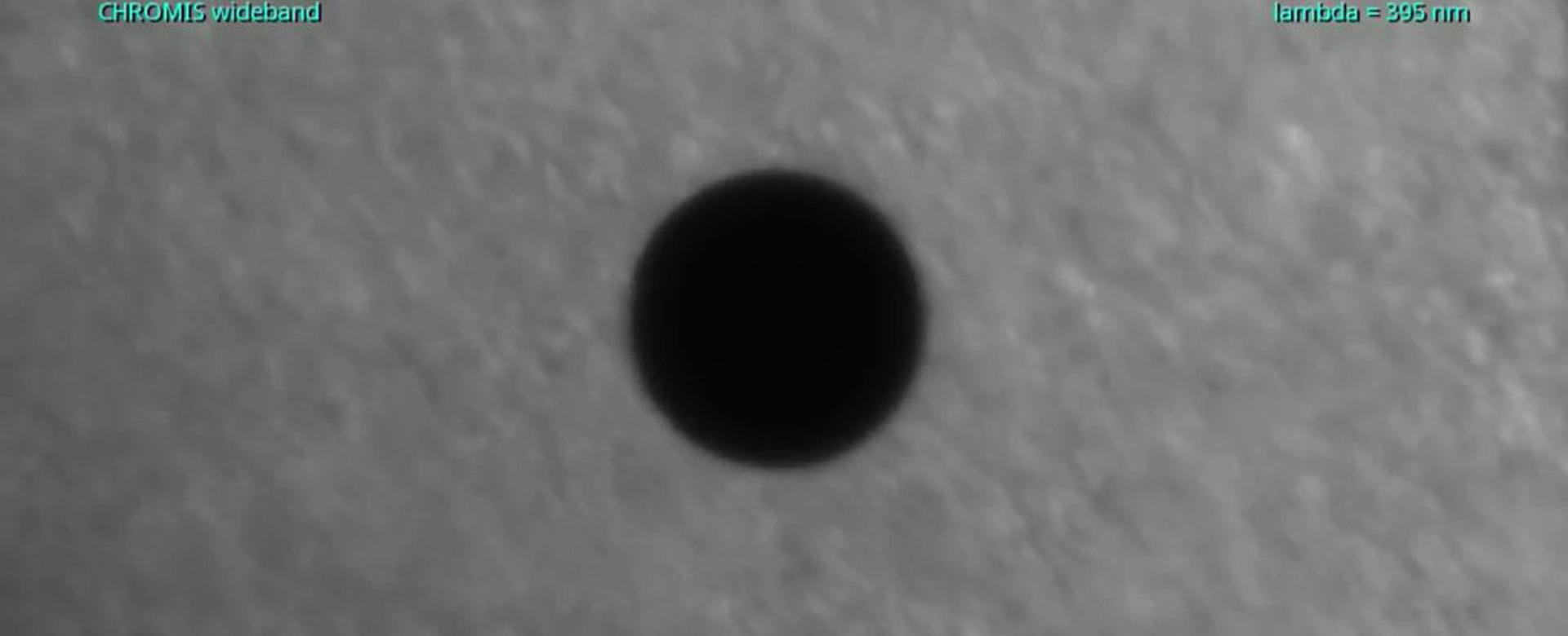 Live Streaming of Mercury Transit from SST and GREGOR Solar Telescopes Image of the Mercury transit obtain by Swedish Solar Telescope in 2016