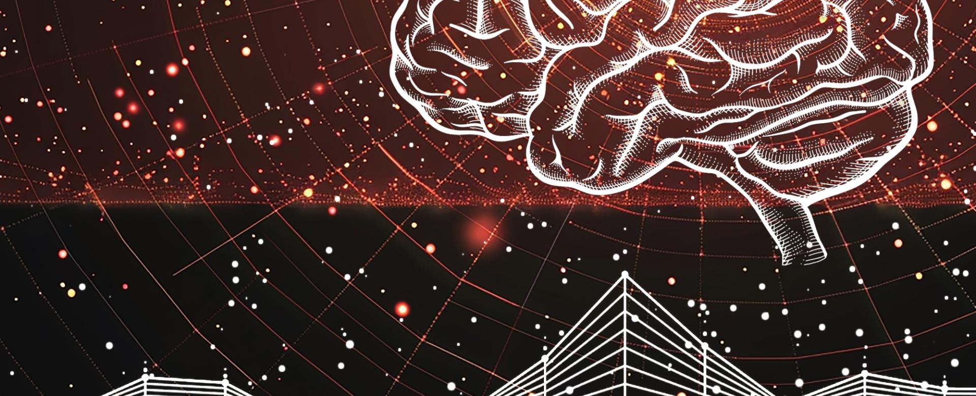 Representación artística del proyecto Cosmic Brain que adapta las técnicas de análisis cosmológico a la neuroimagen 