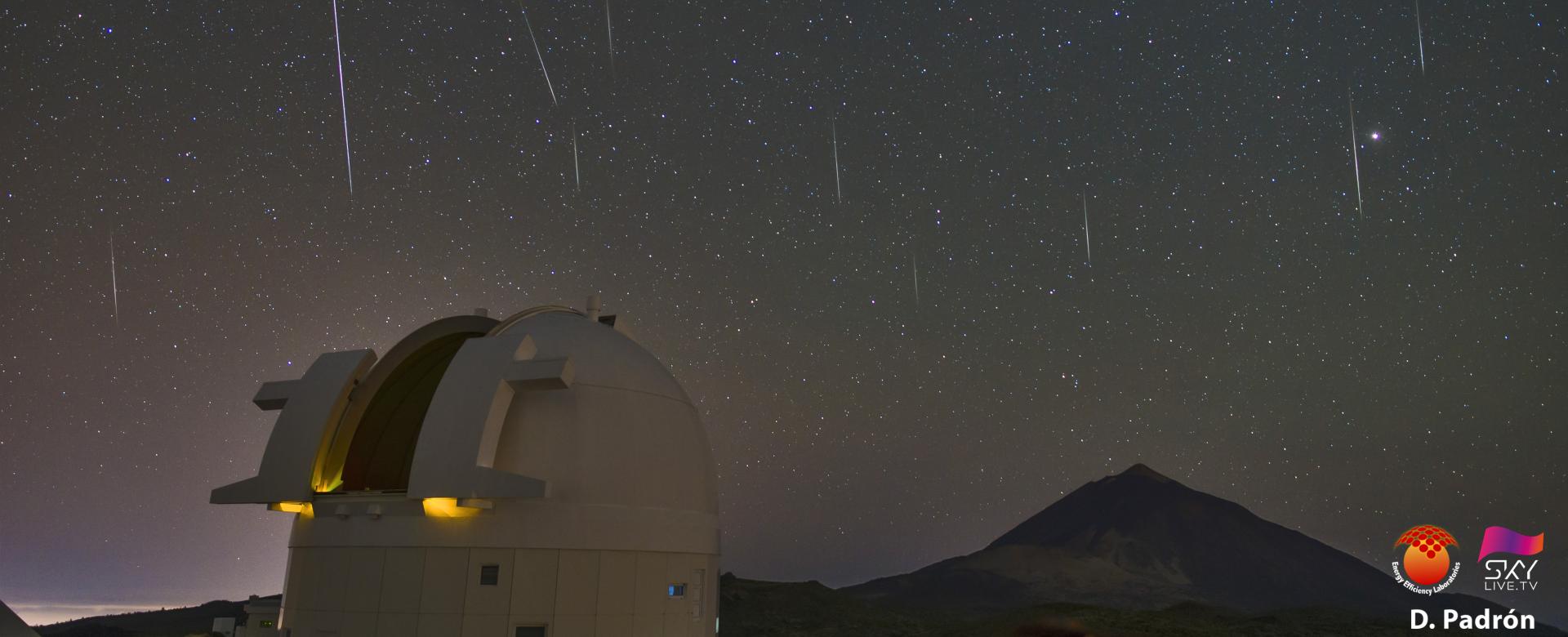 Geminids on the Teide Observatory Geminids on the Teide Observatory