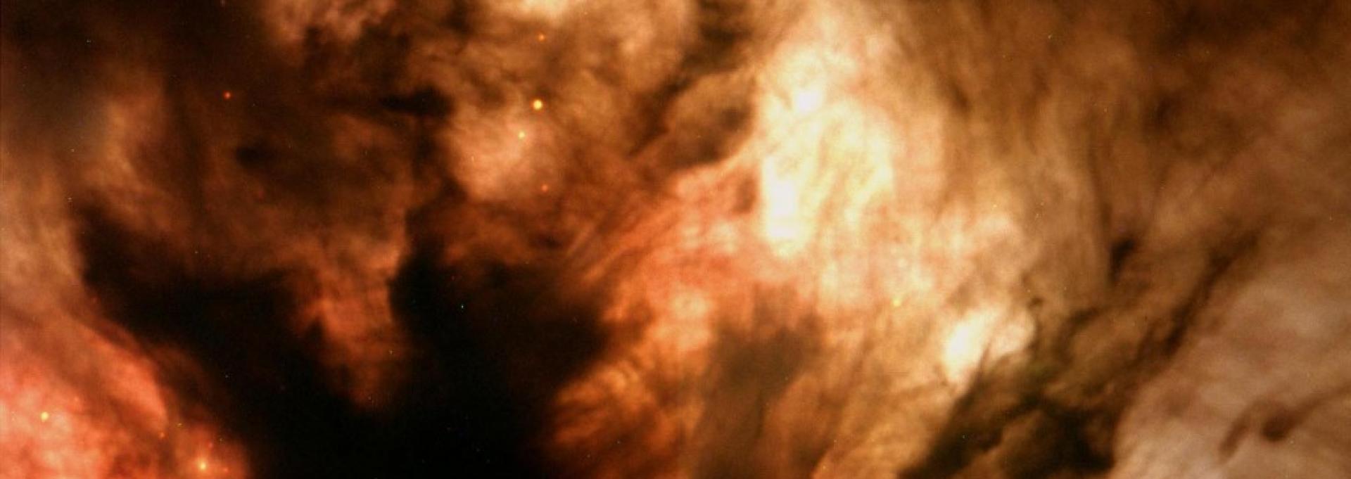 Nebulosa de la Llama (NGC 2024), en la constelación de Orión. Imagen obtenida con el telescopio IAC-80, en el Observatorio del Teide, por Fabiola Martín y Luis Chinarro (IAC).