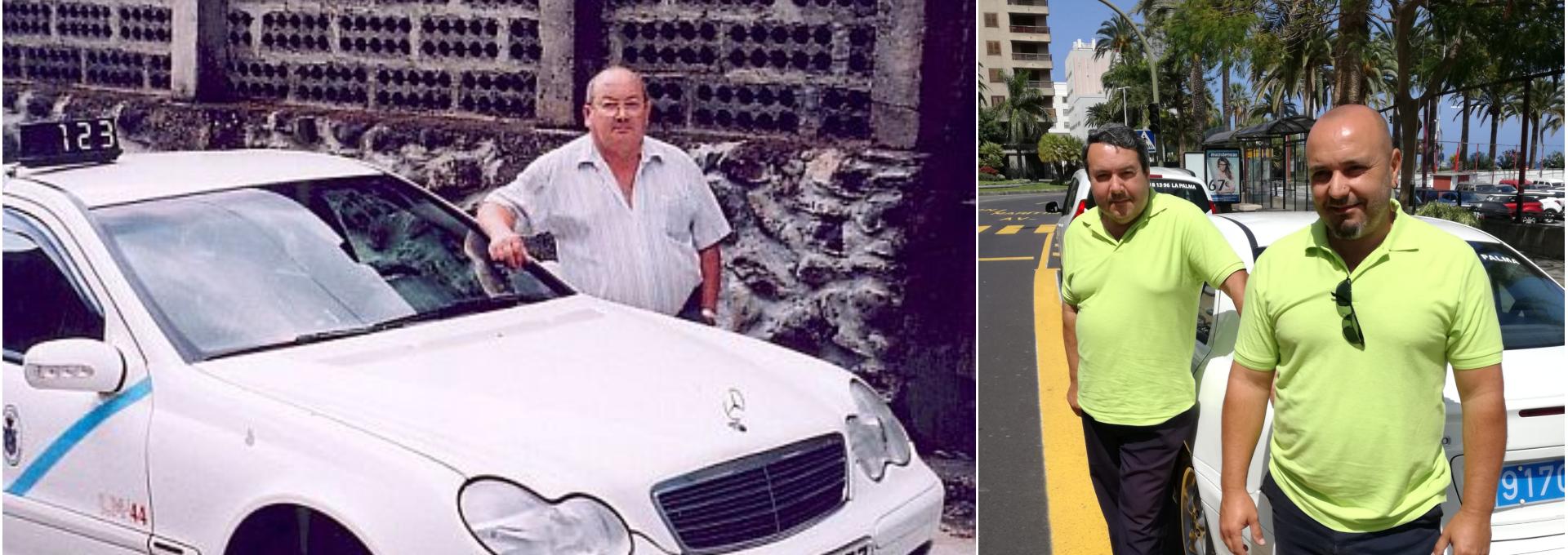 Taxistas palmeros: Lionel, Carlos y Leo
