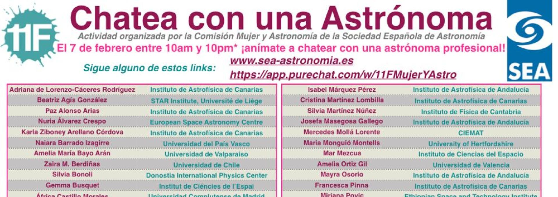 Chatea con una Astrónoma