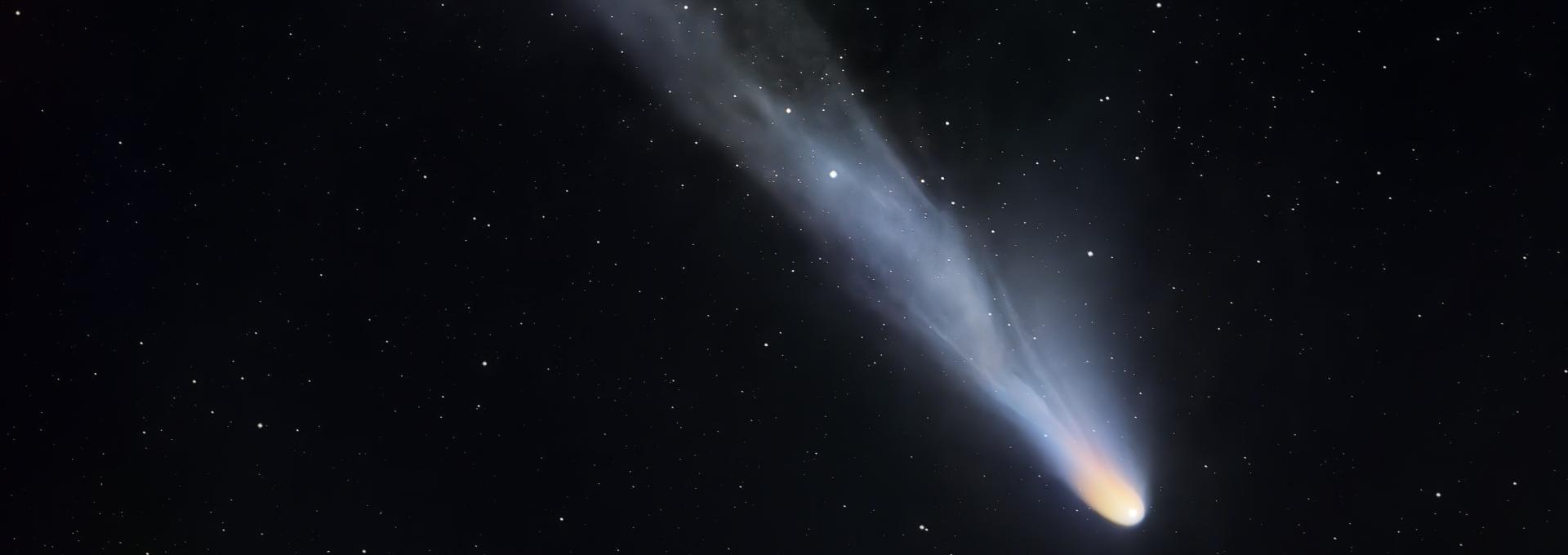 El cometa 12P Pons-Brooks tomado el 7 de abril con el Astrógrafo STC en los filtros LRGB. (Créditos: Daniel López / IAC).