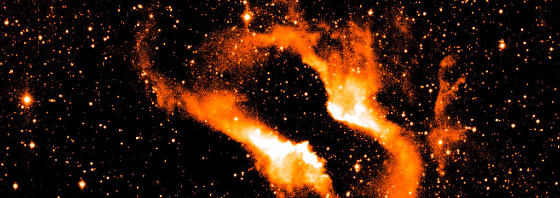 La Nebulosa del Antifaz. Imagen obtenida con el telescopio NTT, de ESO, en La Silla (Chile).Romano Corradi et. al. (IAC).