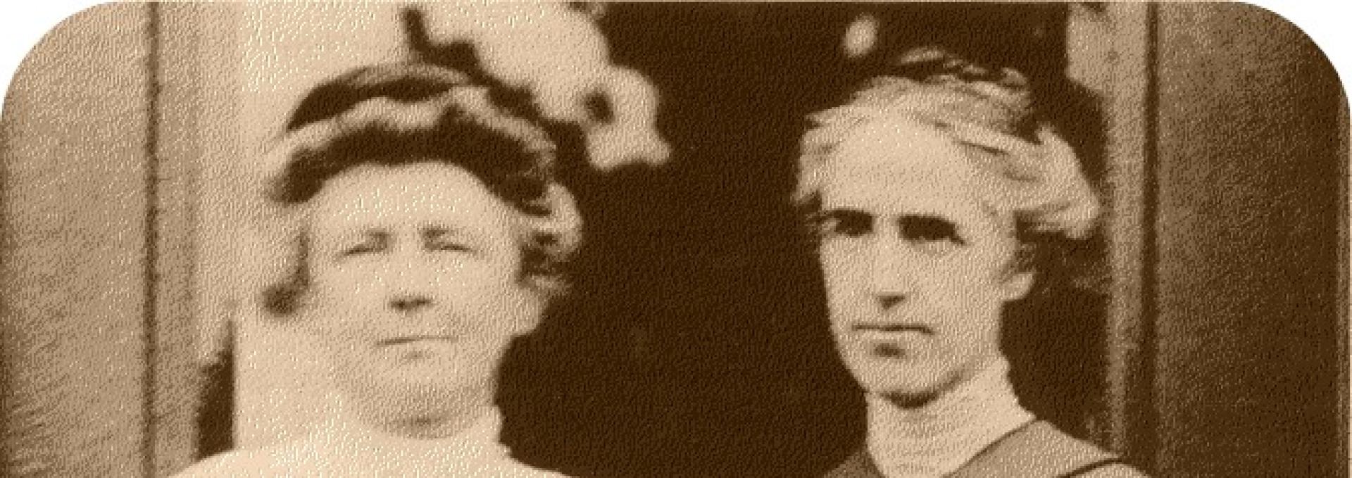 Henrietta Swan Leavitt, a la derecha, acompañada de Annie Jump Cannon. Crédito: Harvard College Observatory.‬‬