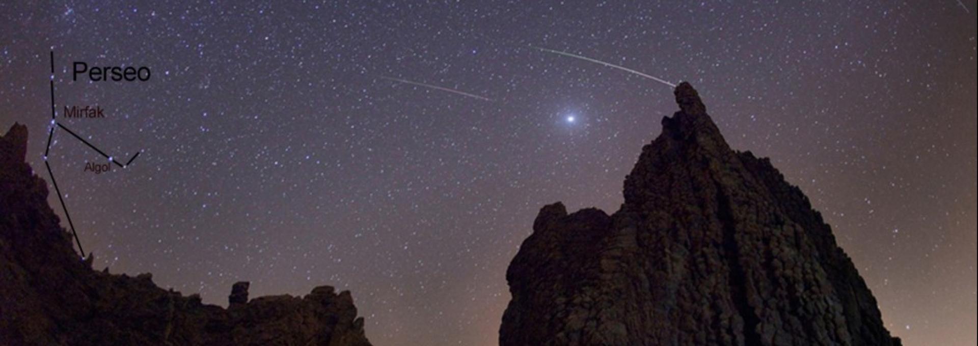 Perseidas 2014. Créditos: Daniel López/Instituto de Astrofísica de Canarias (IAC).