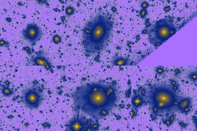 Revelados los halos de las galaxias más grandes del Universo 