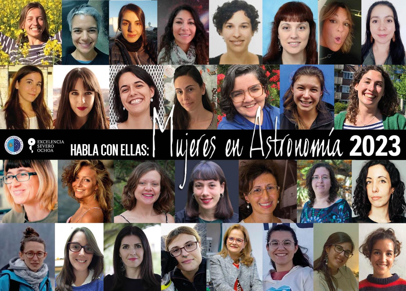 Cartel anunciador del proyecto "Habla con Ellas: Mujeres en Astronomía" edición 2023